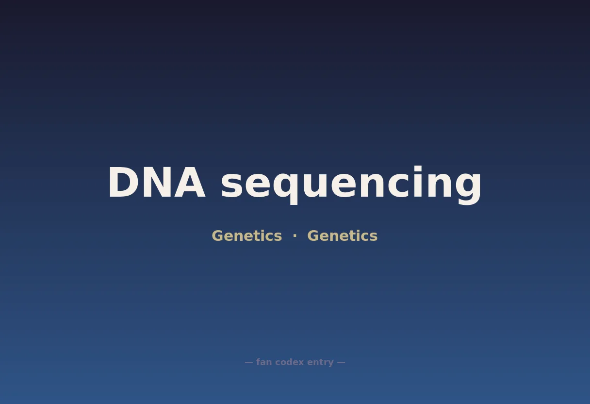 DNA sequencing