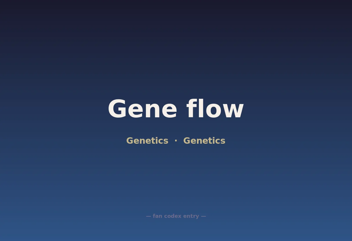 Gene flow