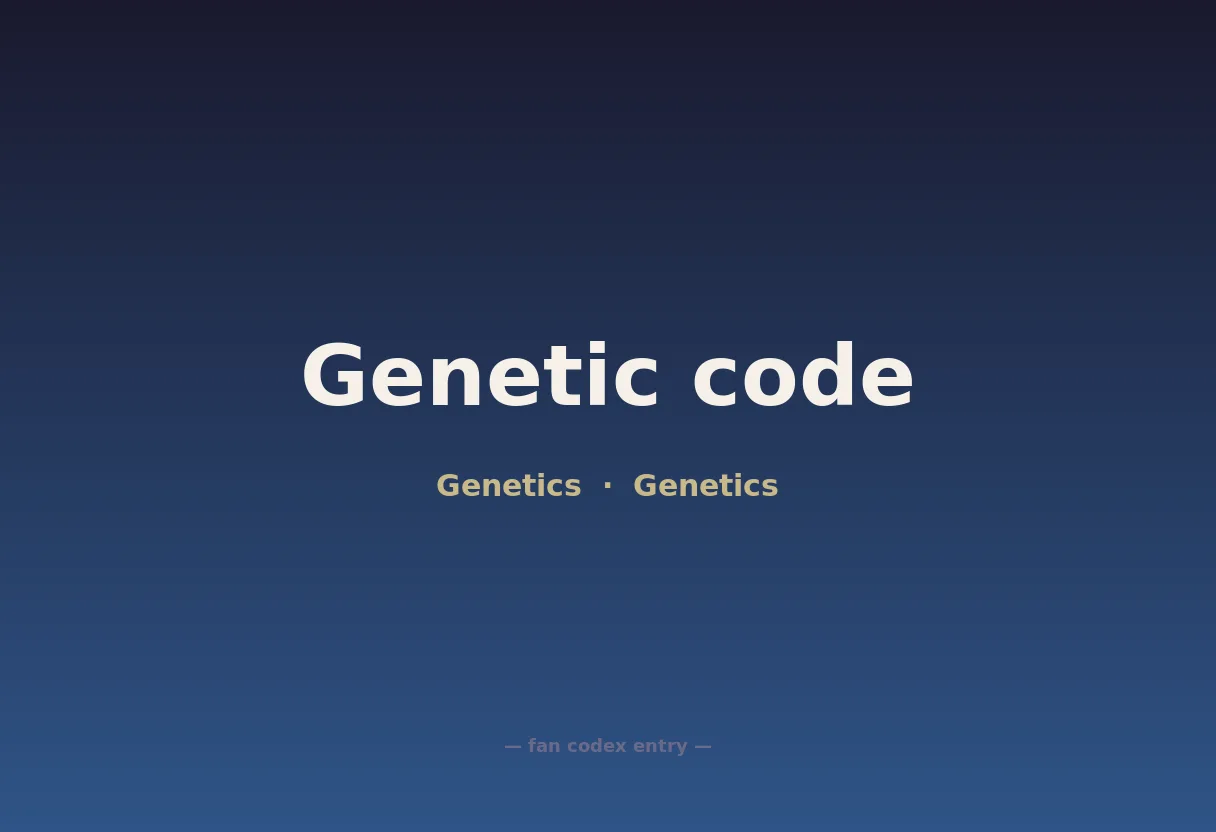 Genetic code