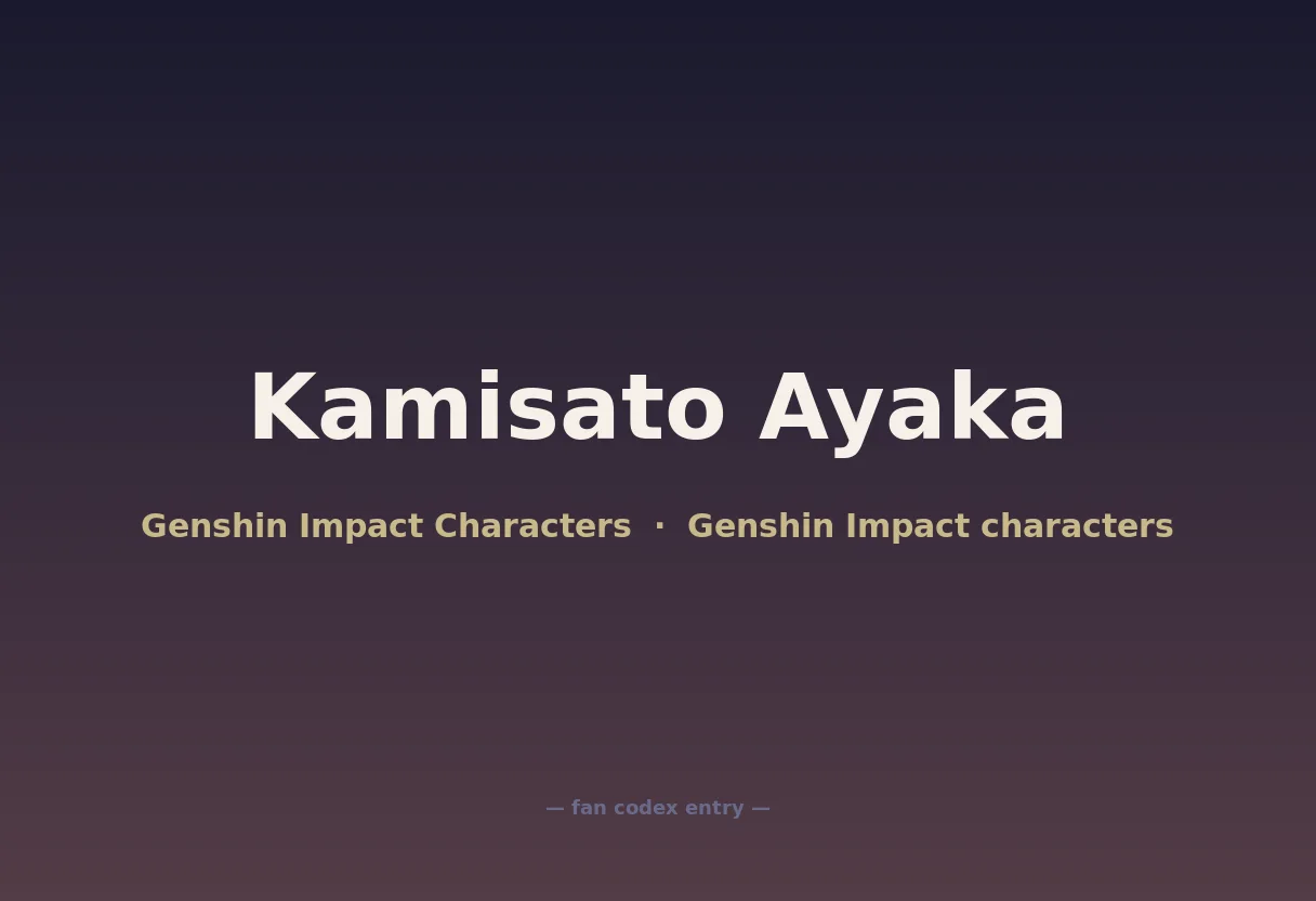Kamisato Ayaka