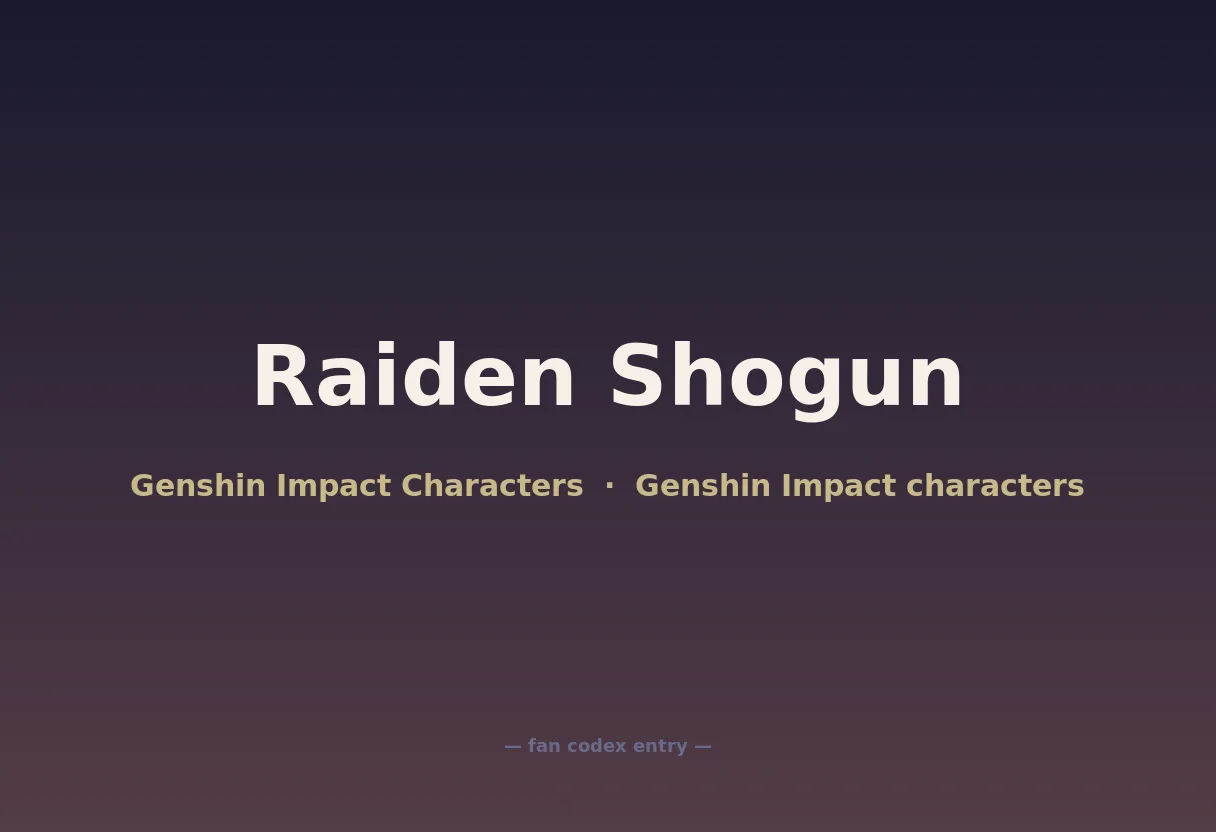 Raiden Shogun