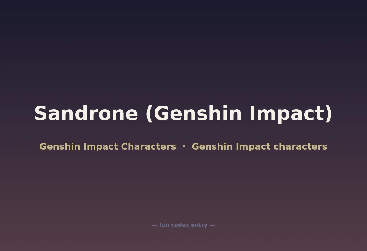 Sandrone (Genshin Impact)