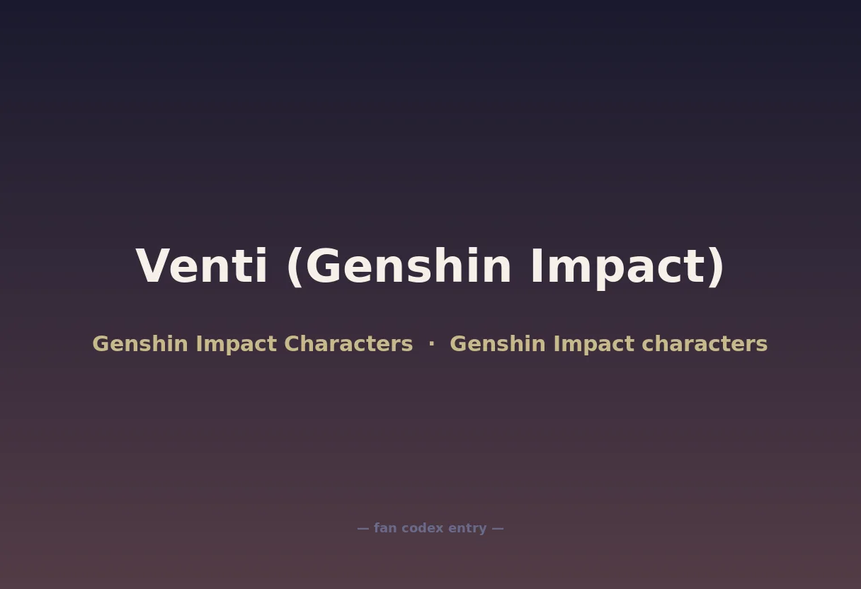 Venti (Genshin Impact)