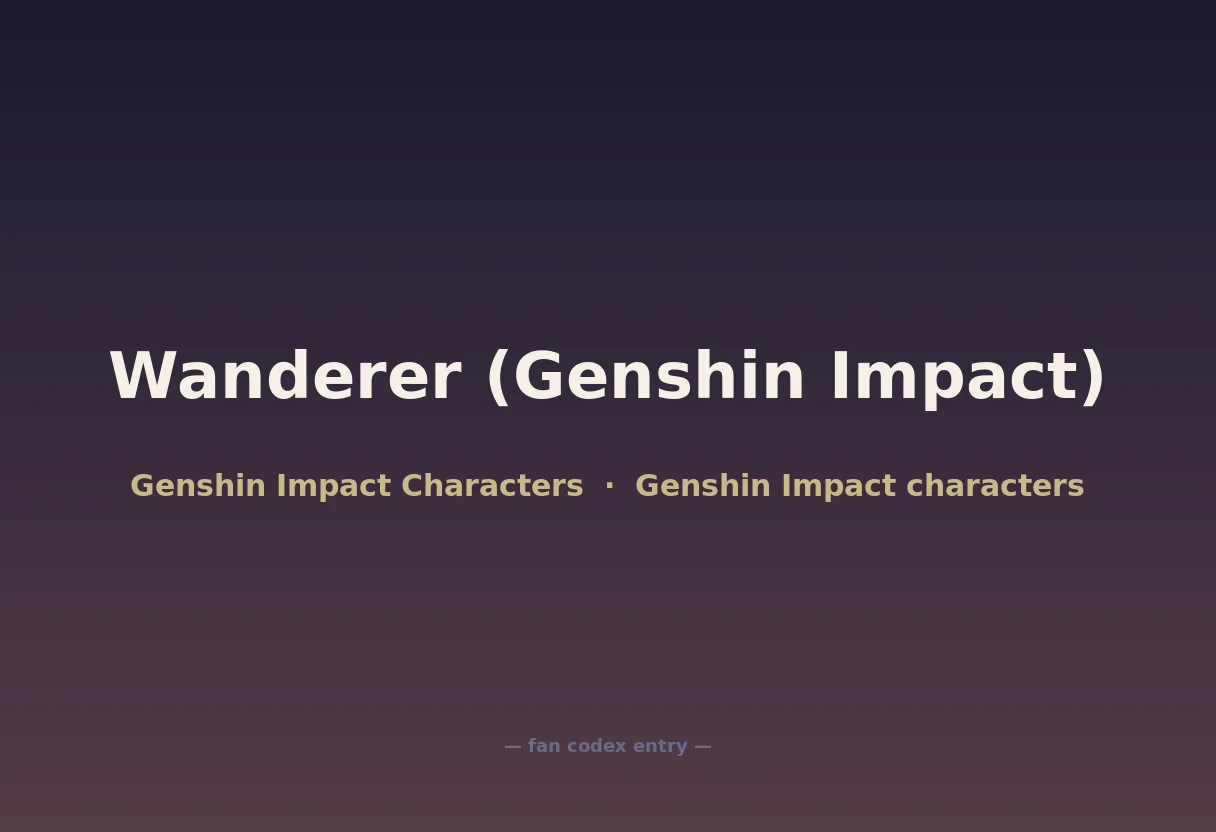 Wanderer (Genshin Impact)