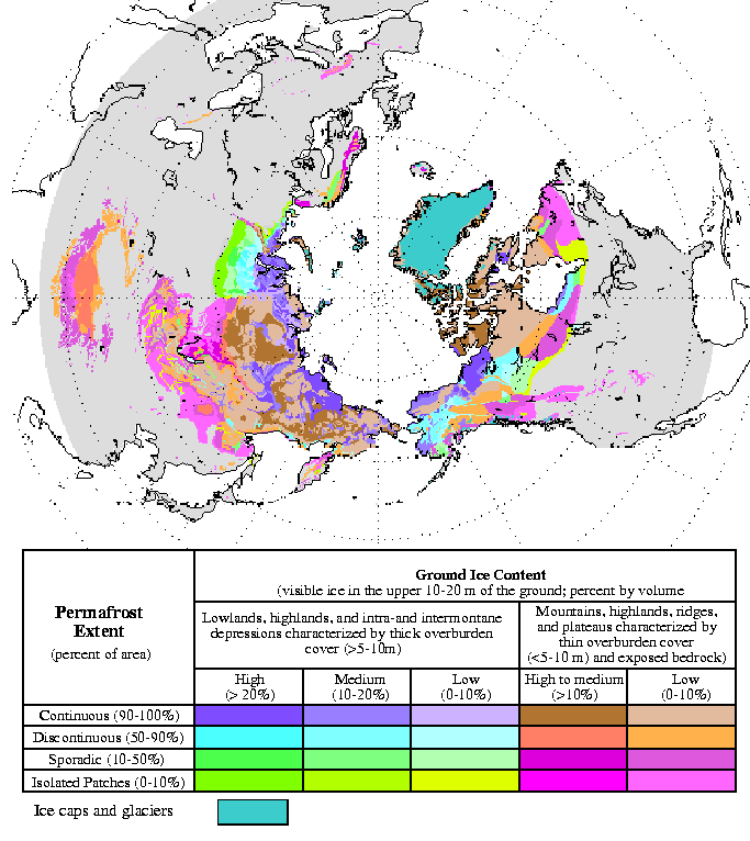 Circum-Arctic Map of Permafrost and Ground Ice Conditions