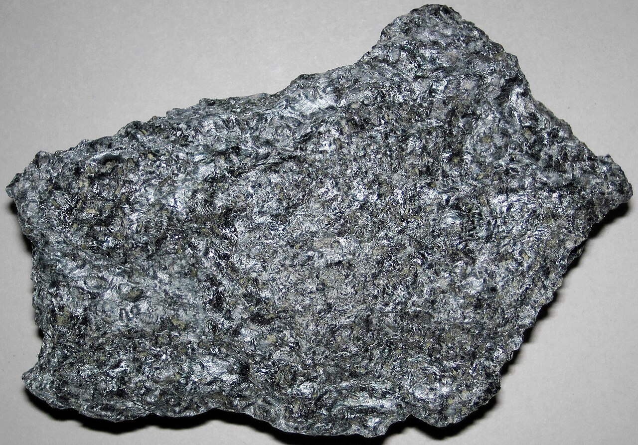 Chlorite schist (Pelona Schist, Cretaceous or Paleocene (?); San Antonio Canyon, San Gabiel Mountains, California, USA)