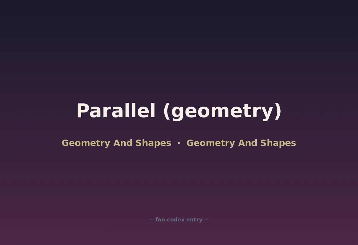 Parallel (geometry)