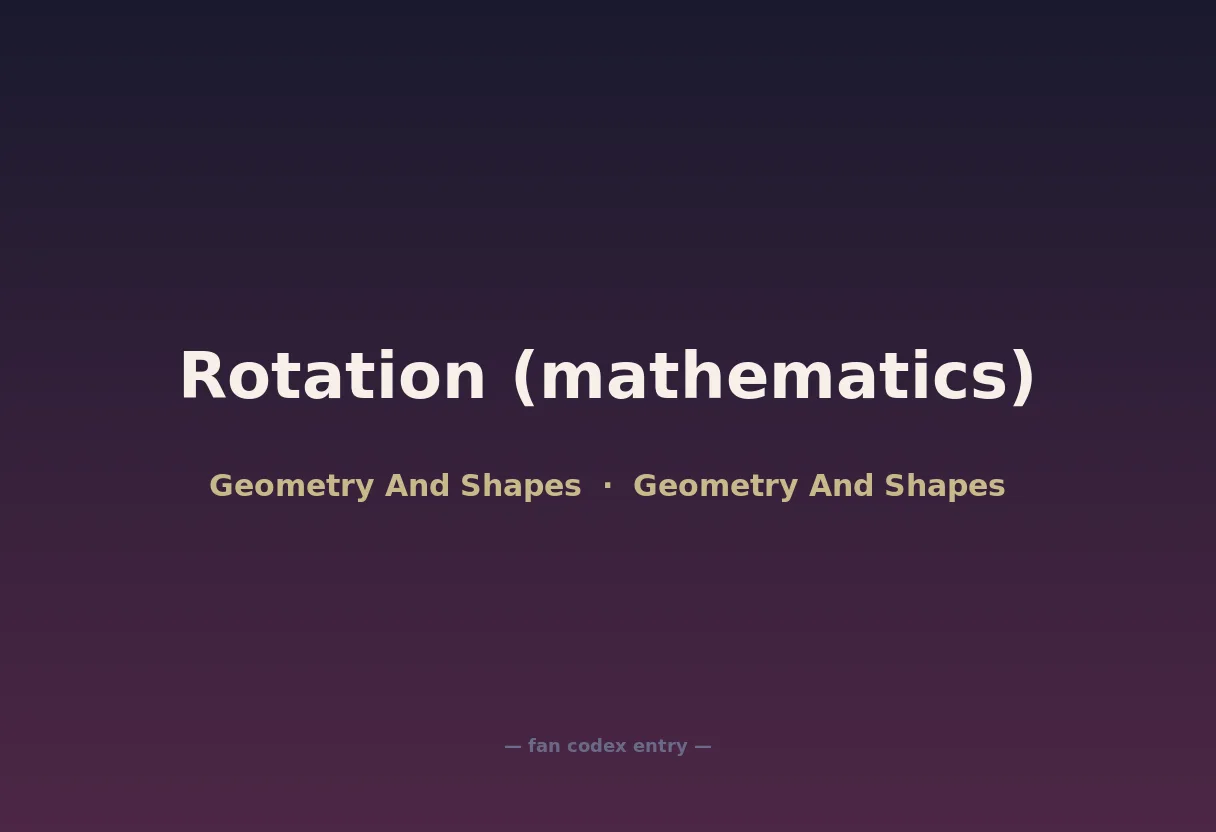 Rotation (mathematics)