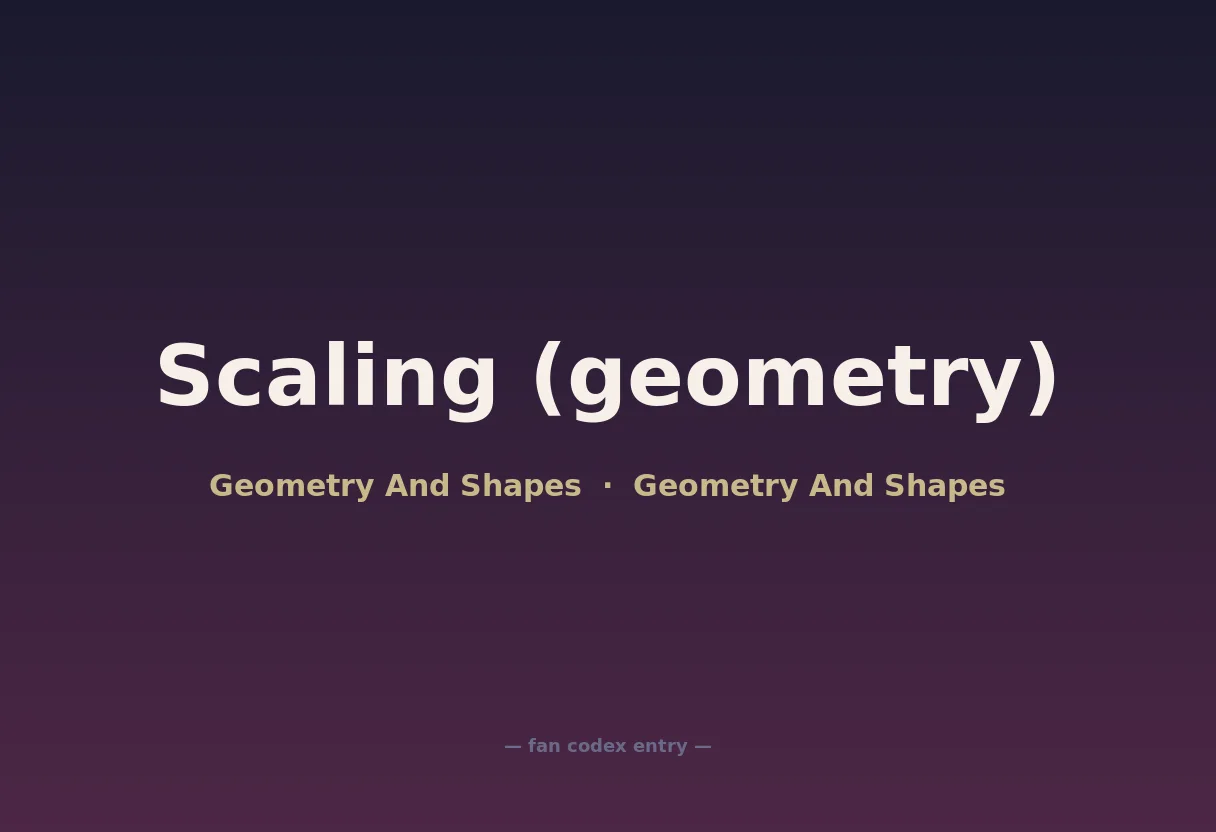 Scaling (geometry)
