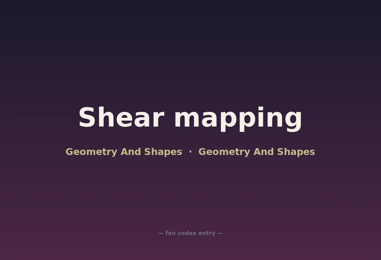 Shear mapping