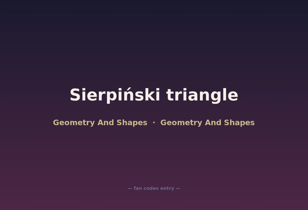 Sierpiński triangle