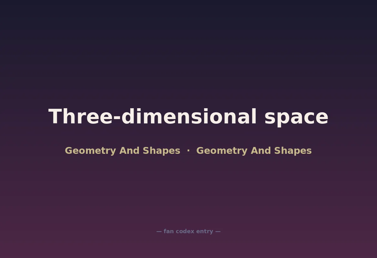 Three-dimensional space