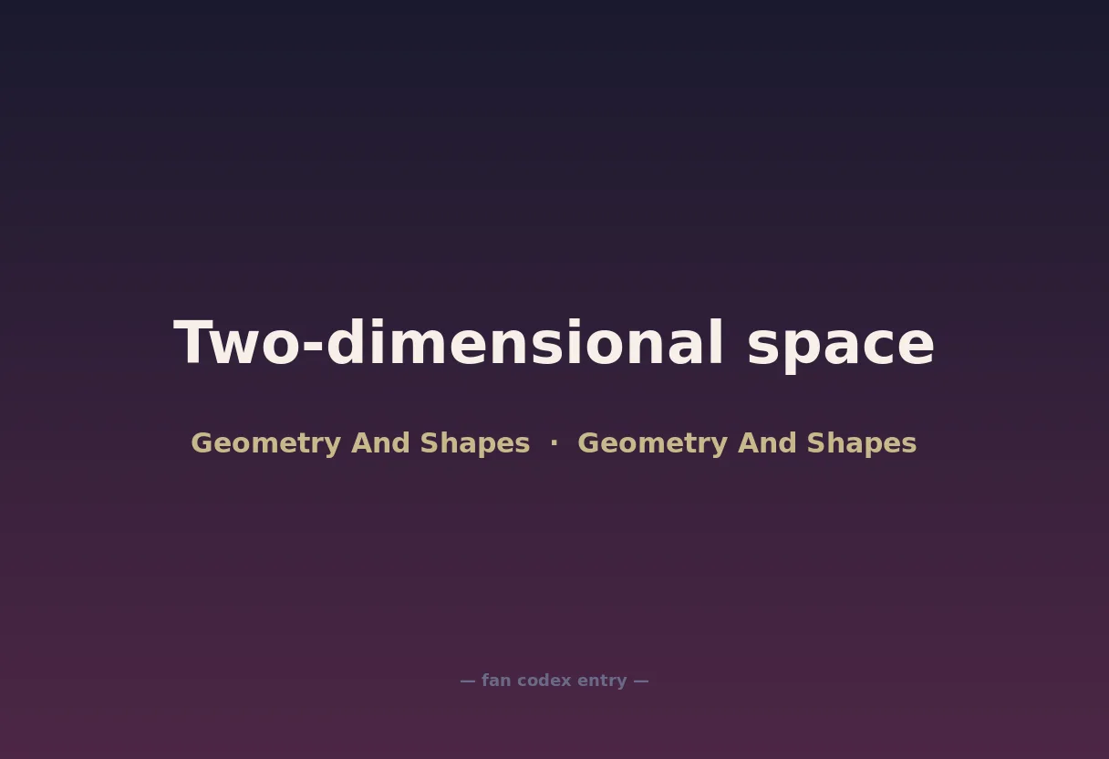 Two-dimensional space
