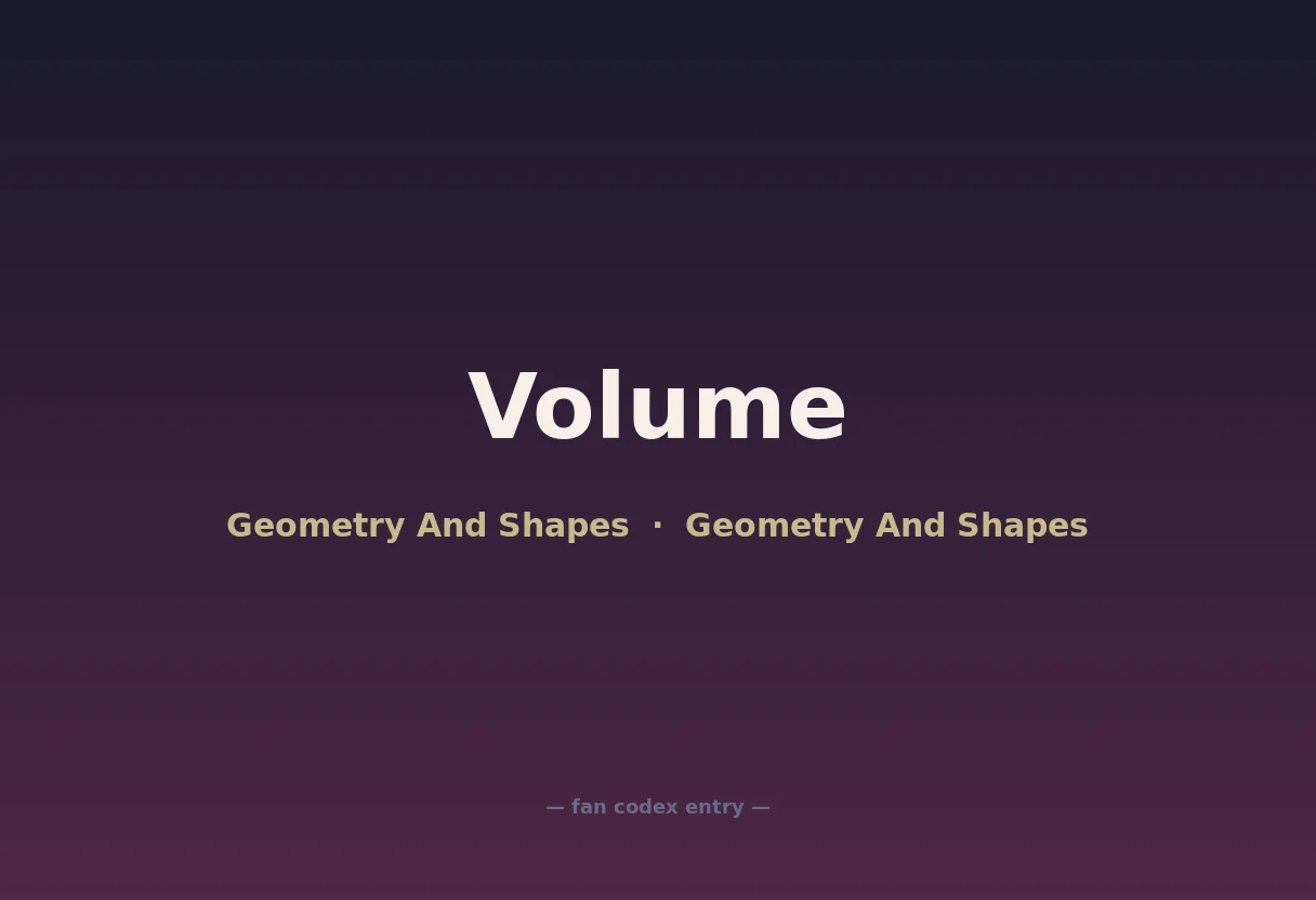 Volume