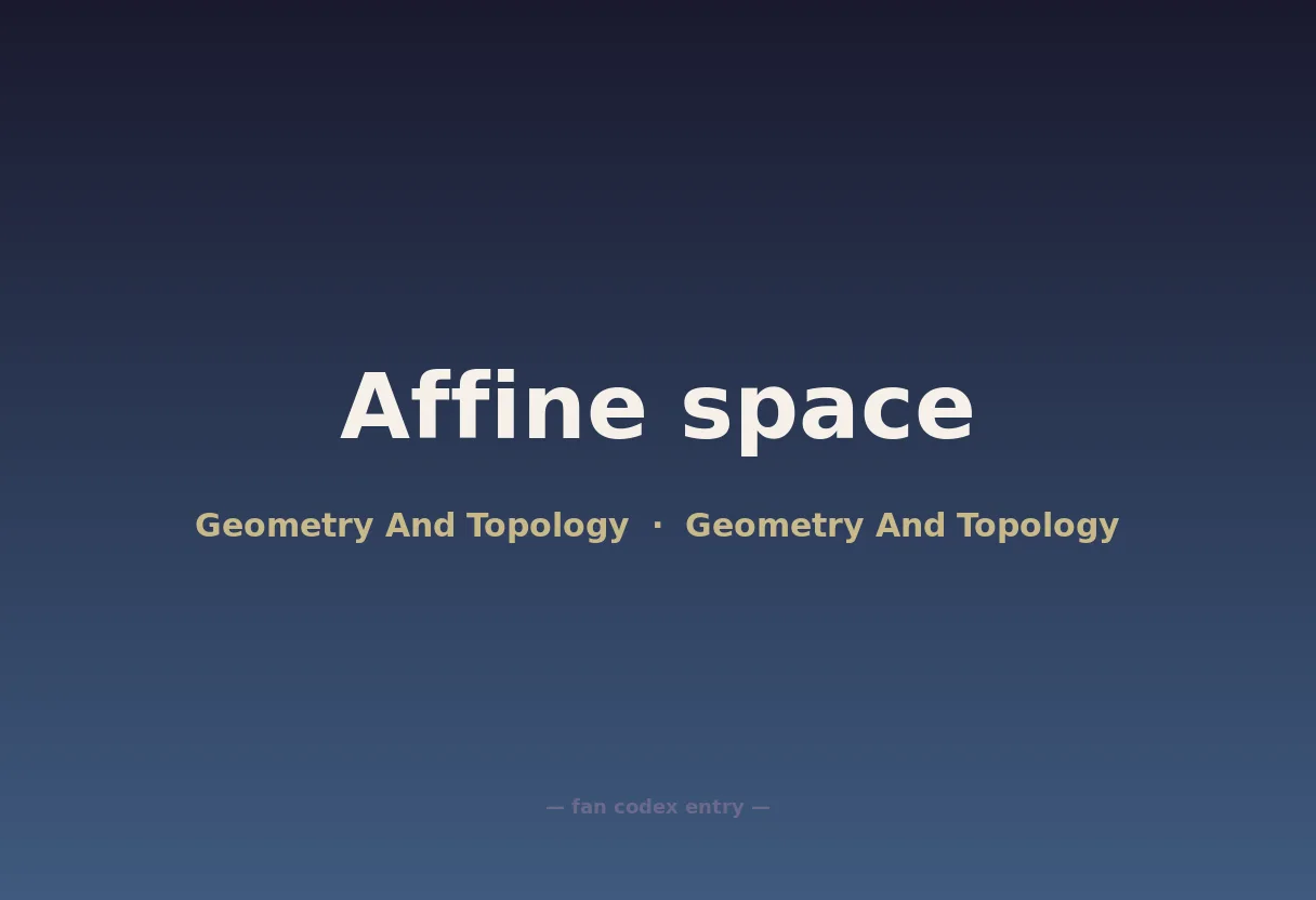 Affine space