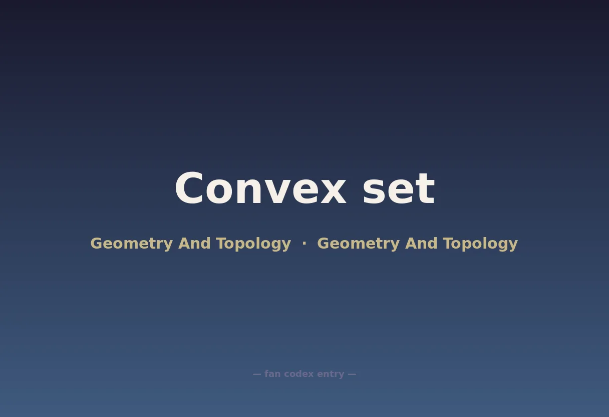 Convex set