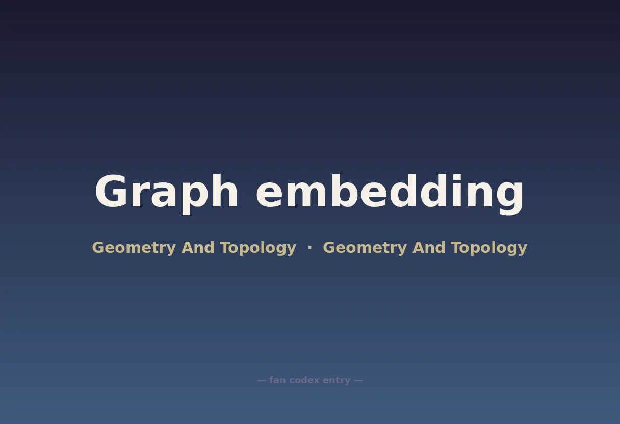 Graph embedding