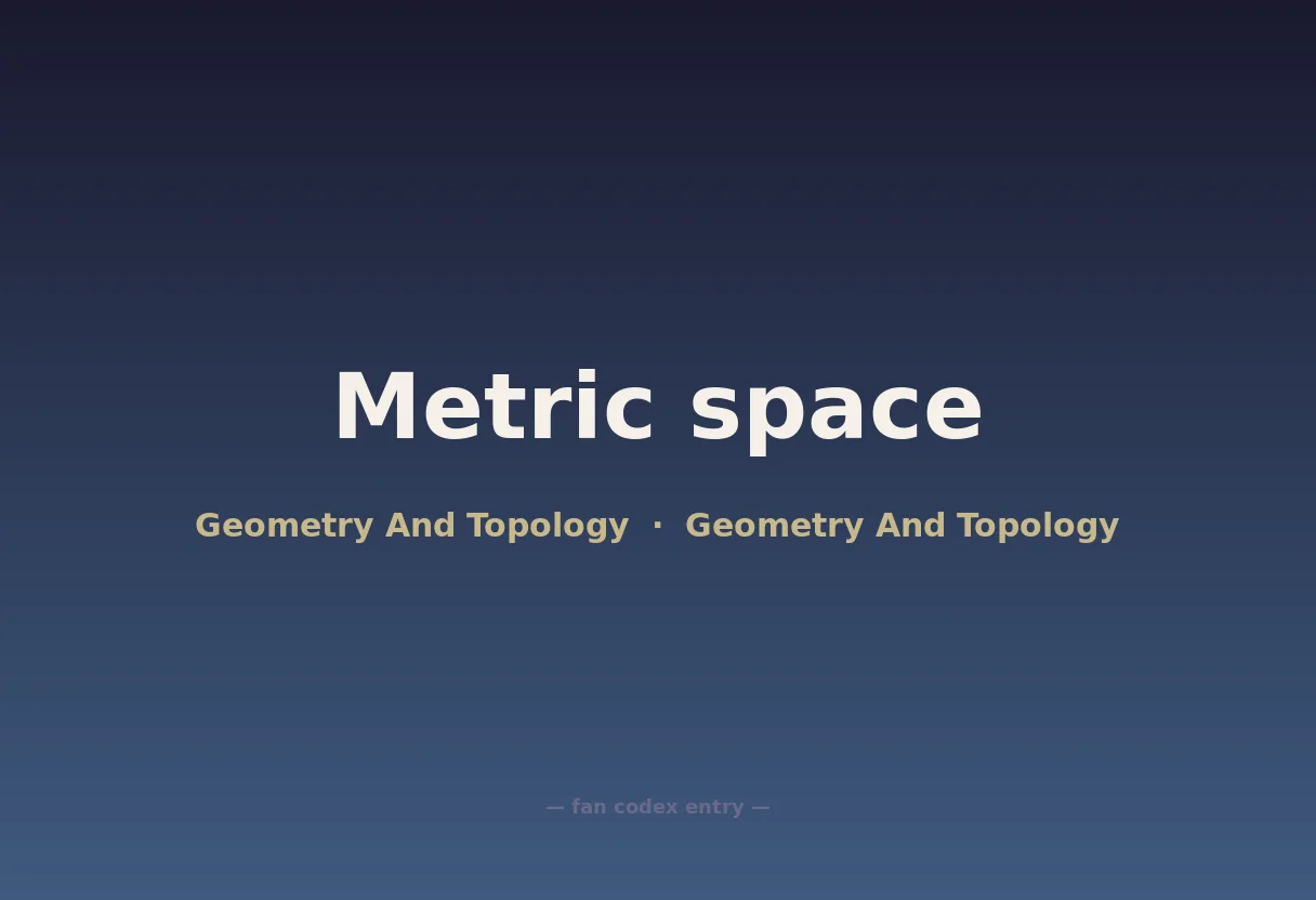Metric space