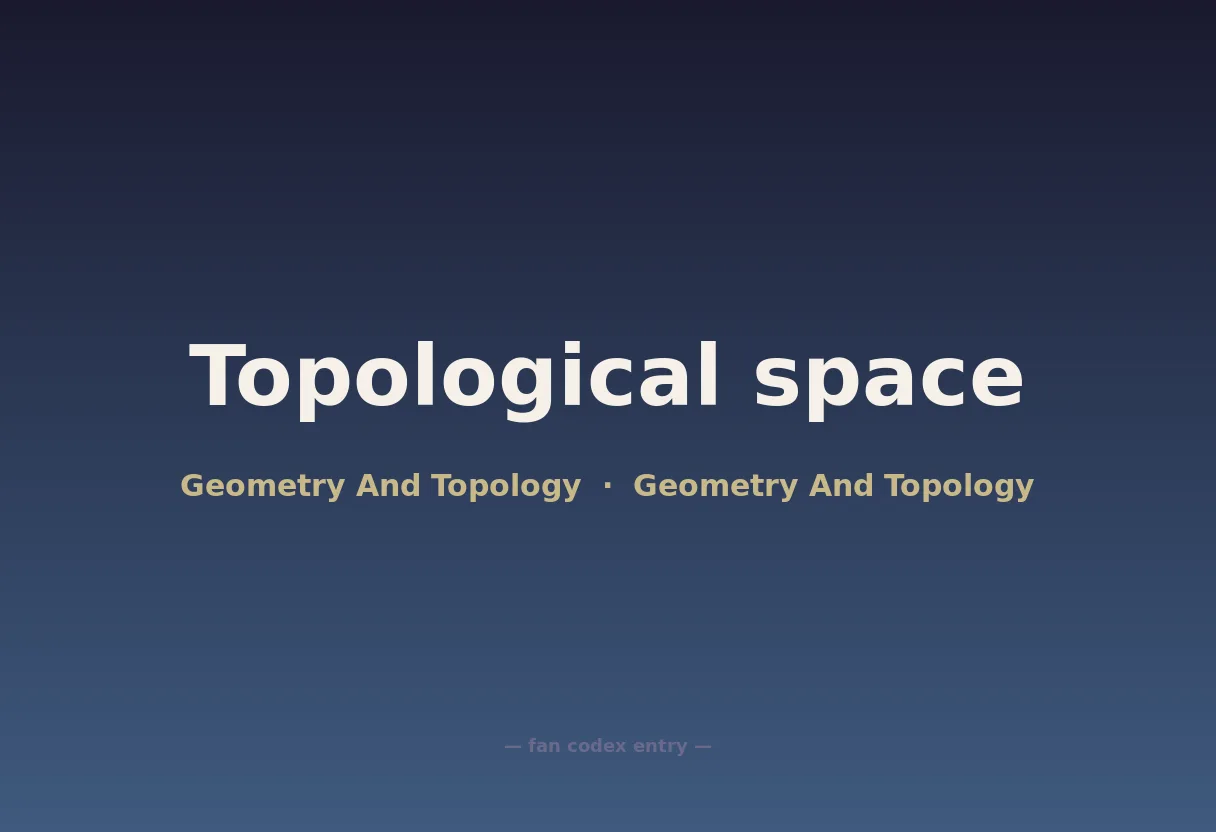 Topological space