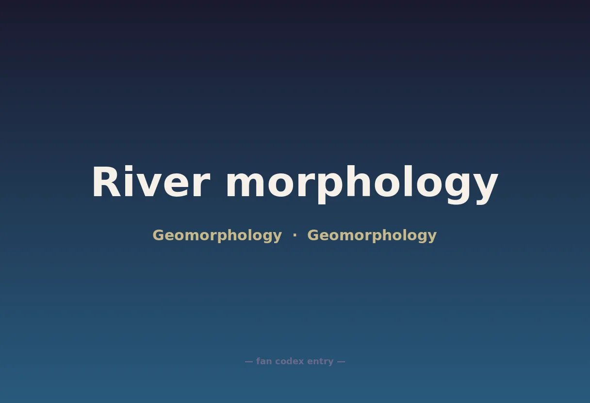 River morphology