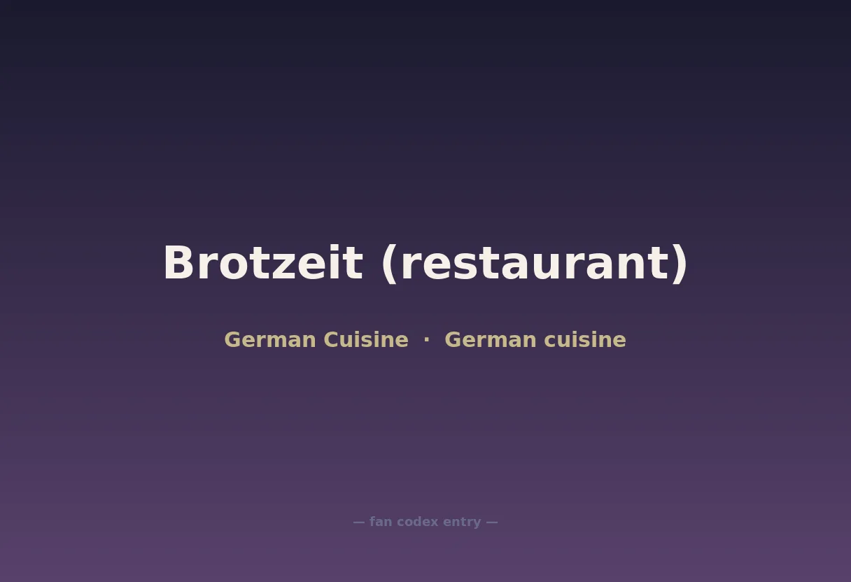 Brotzeit (restaurant)