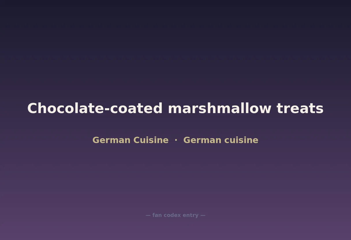 Chocolate-coated marshmallow treats