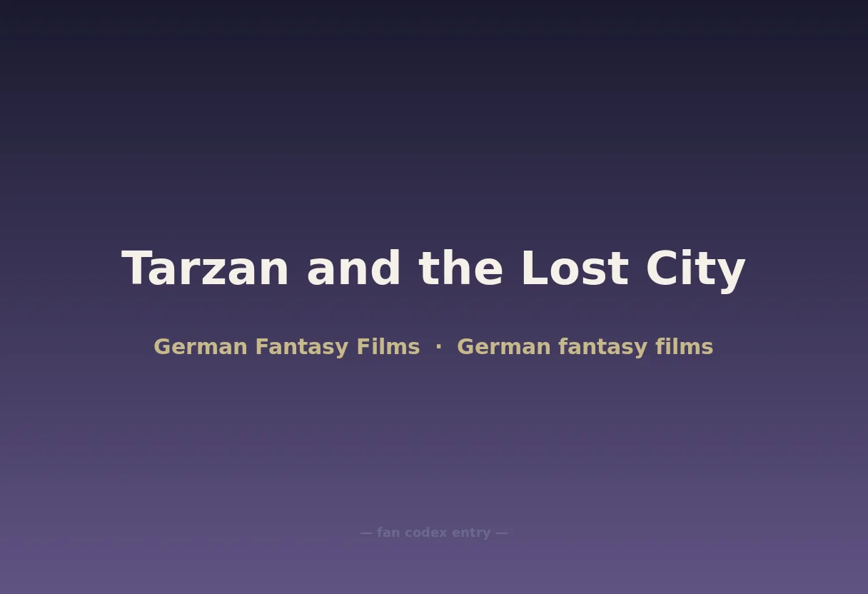Tarzan and the Lost City
