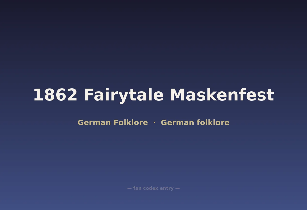 1862 Fairytale Maskenfest