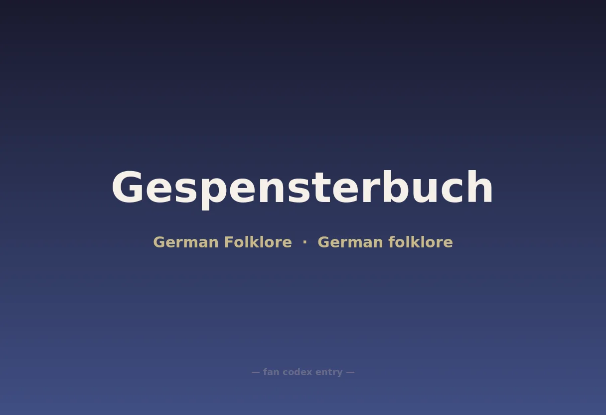 Gespensterbuch