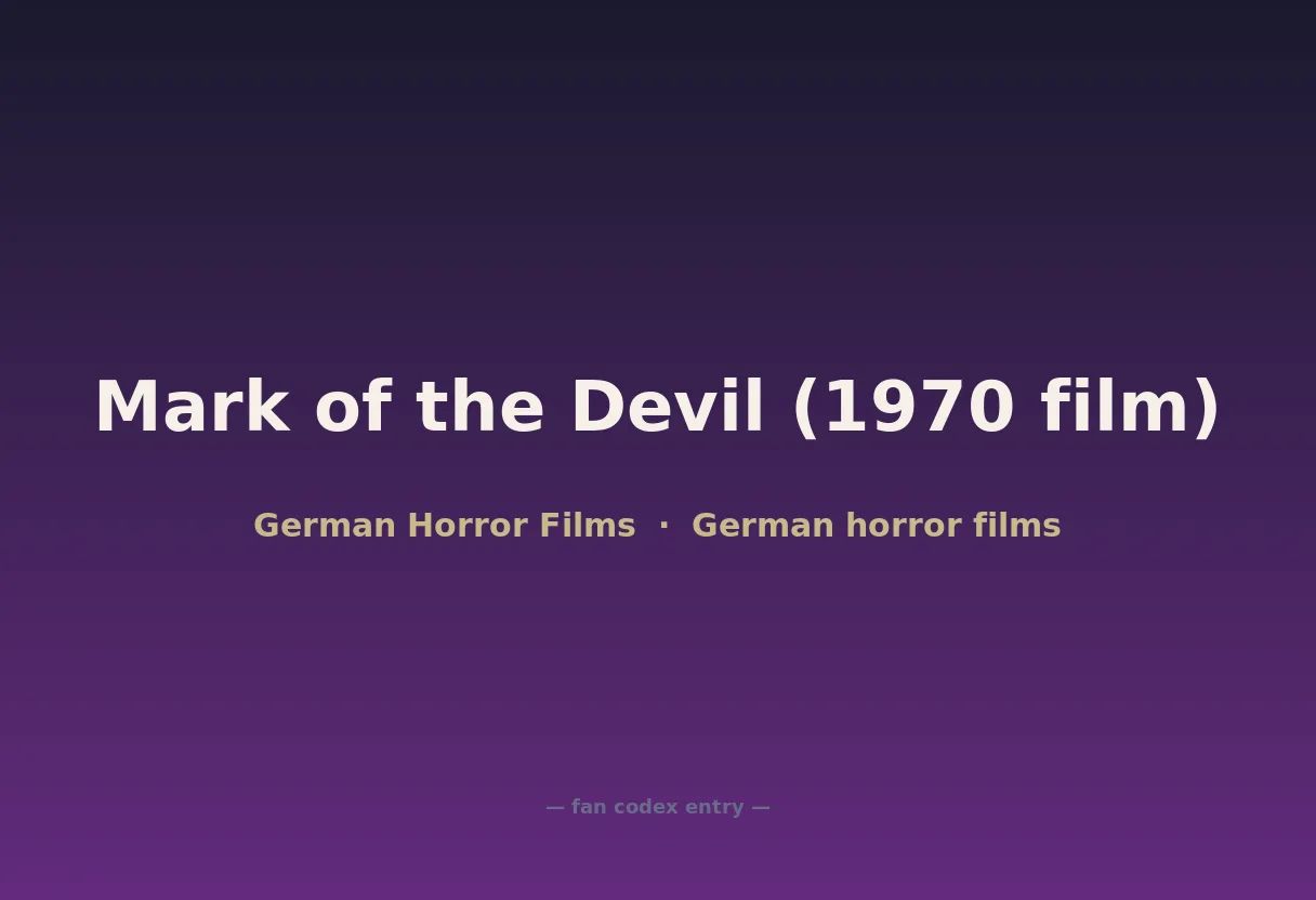 Mark of the Devil (1970 film)
