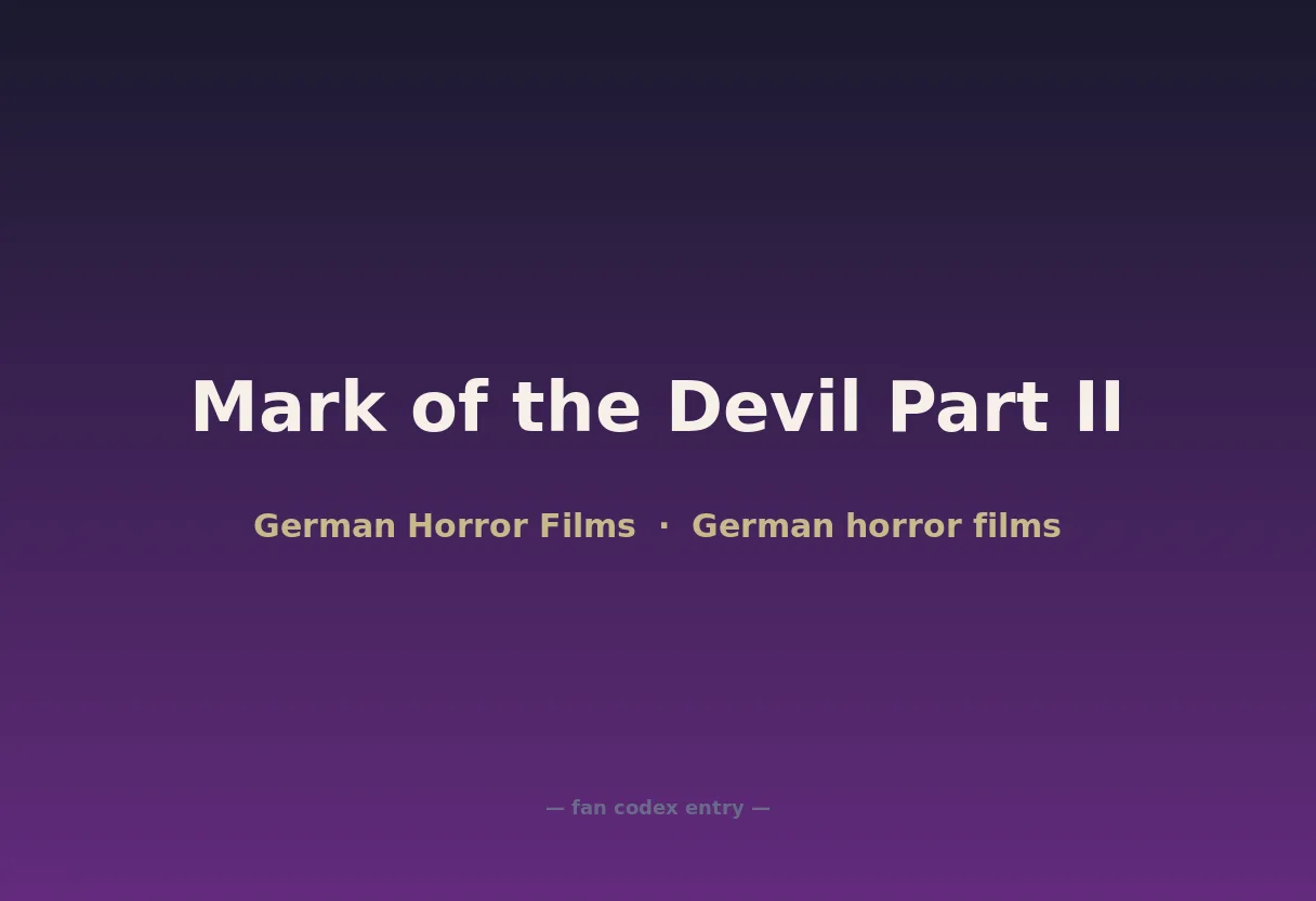 Mark of the Devil Part II