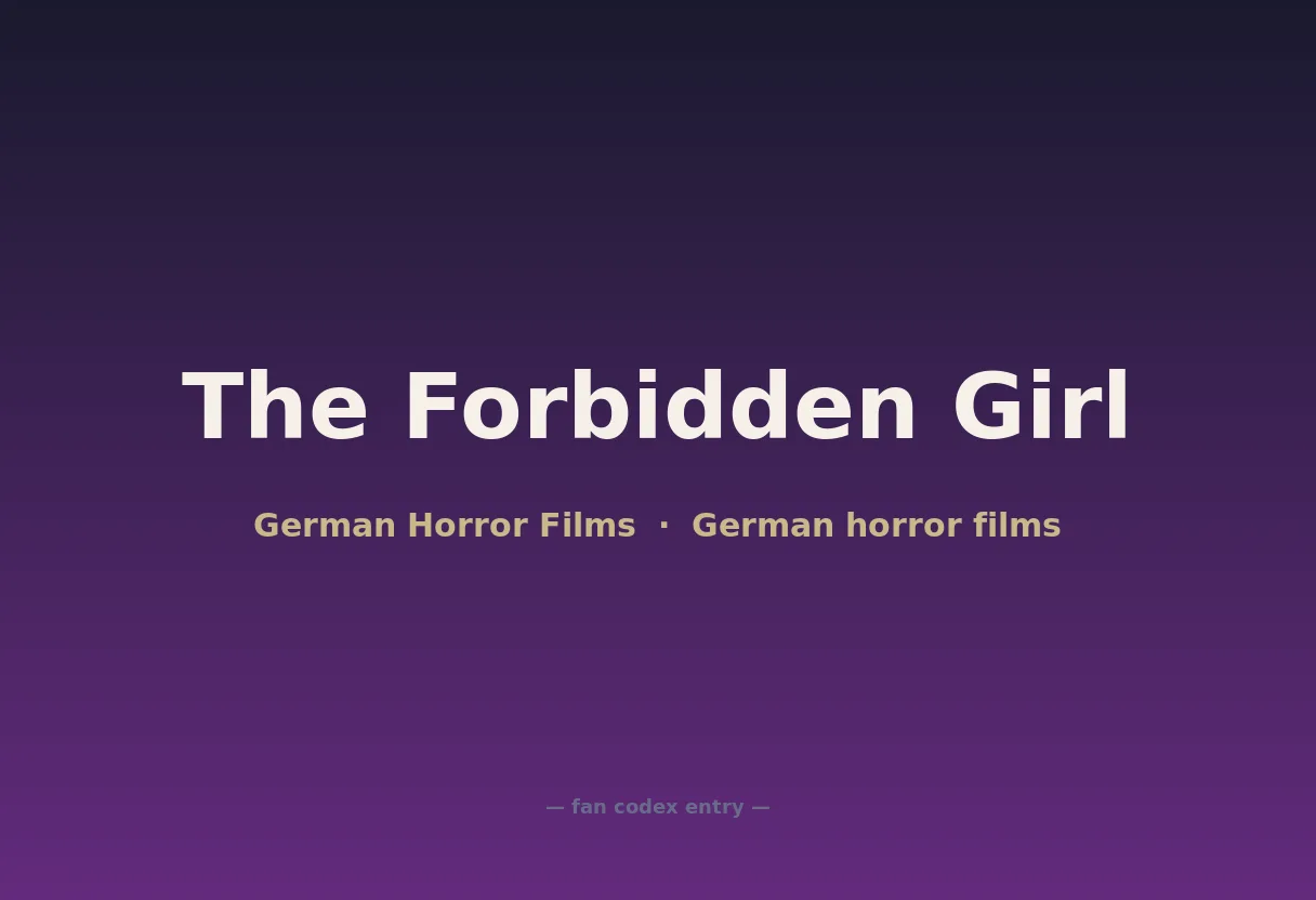 The Forbidden Girl