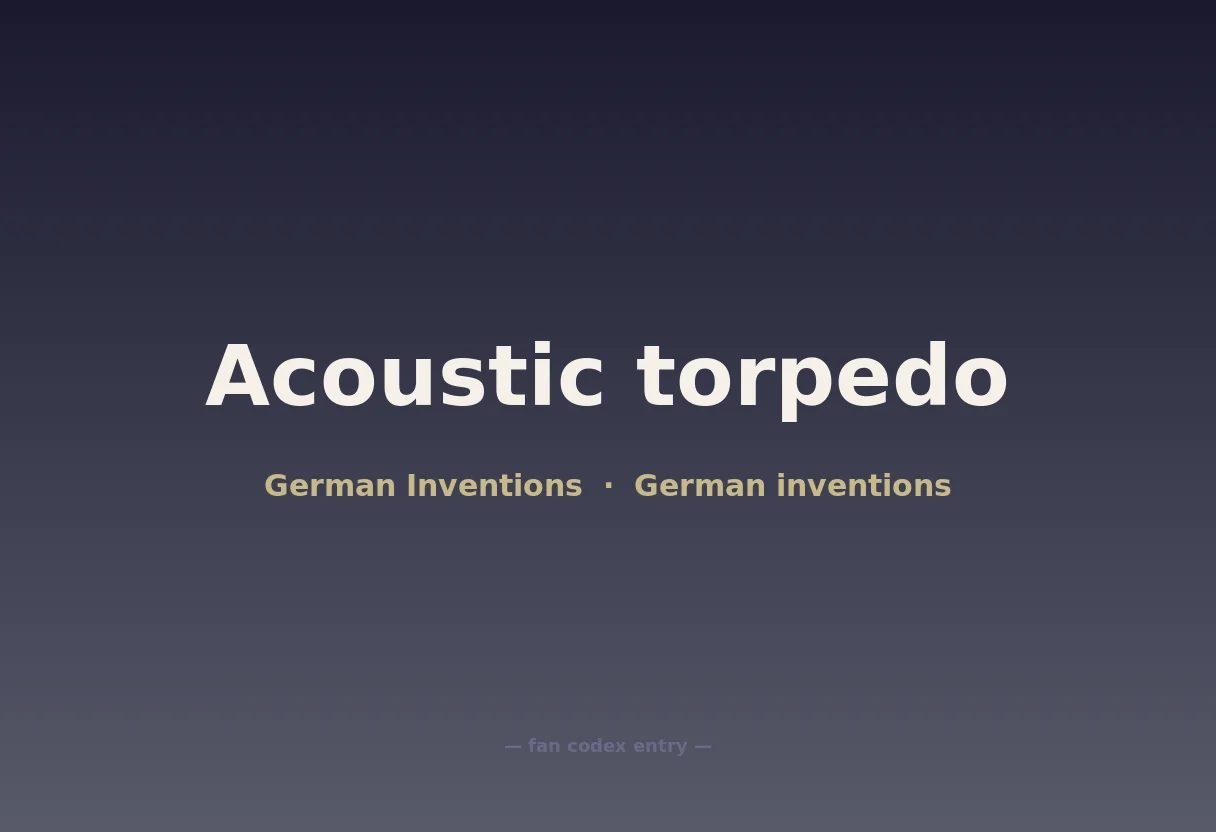 Acoustic torpedo