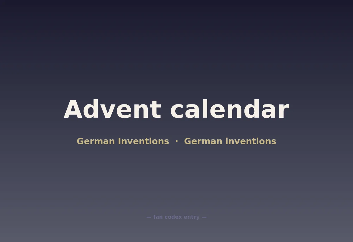 Advent calendar