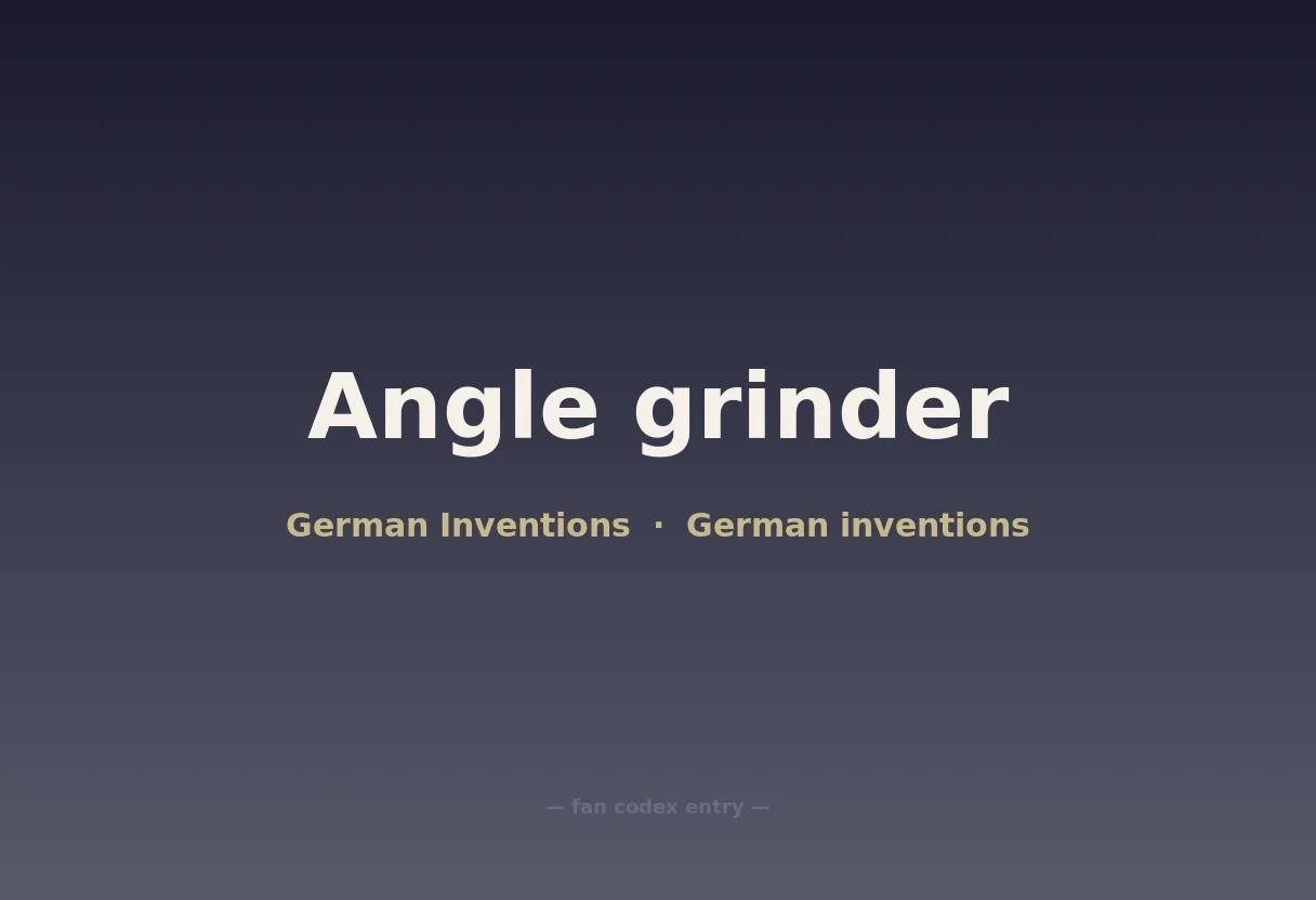 Angle grinder