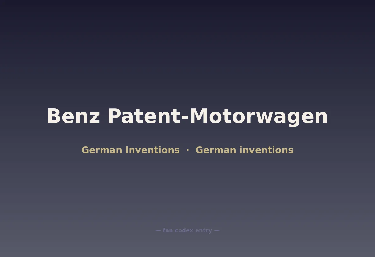 Benz Patent-Motorwagen