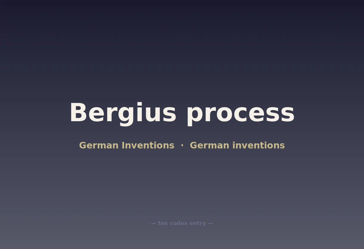 Bergius process