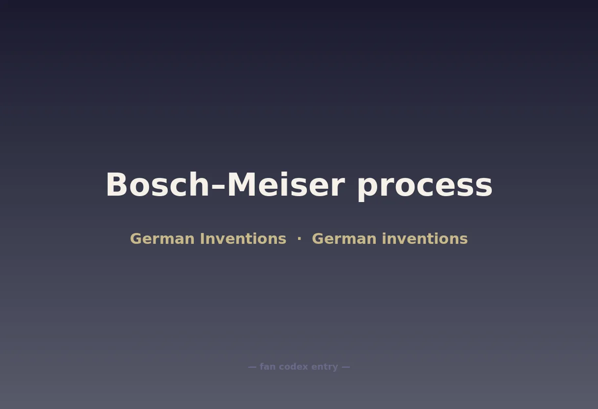 Bosch–Meiser process