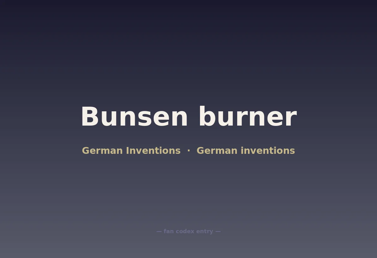 Bunsen burner