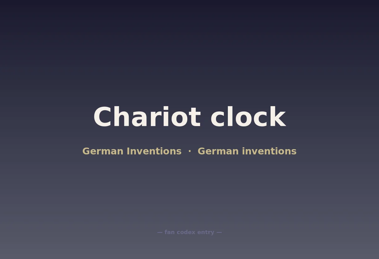 Chariot clock