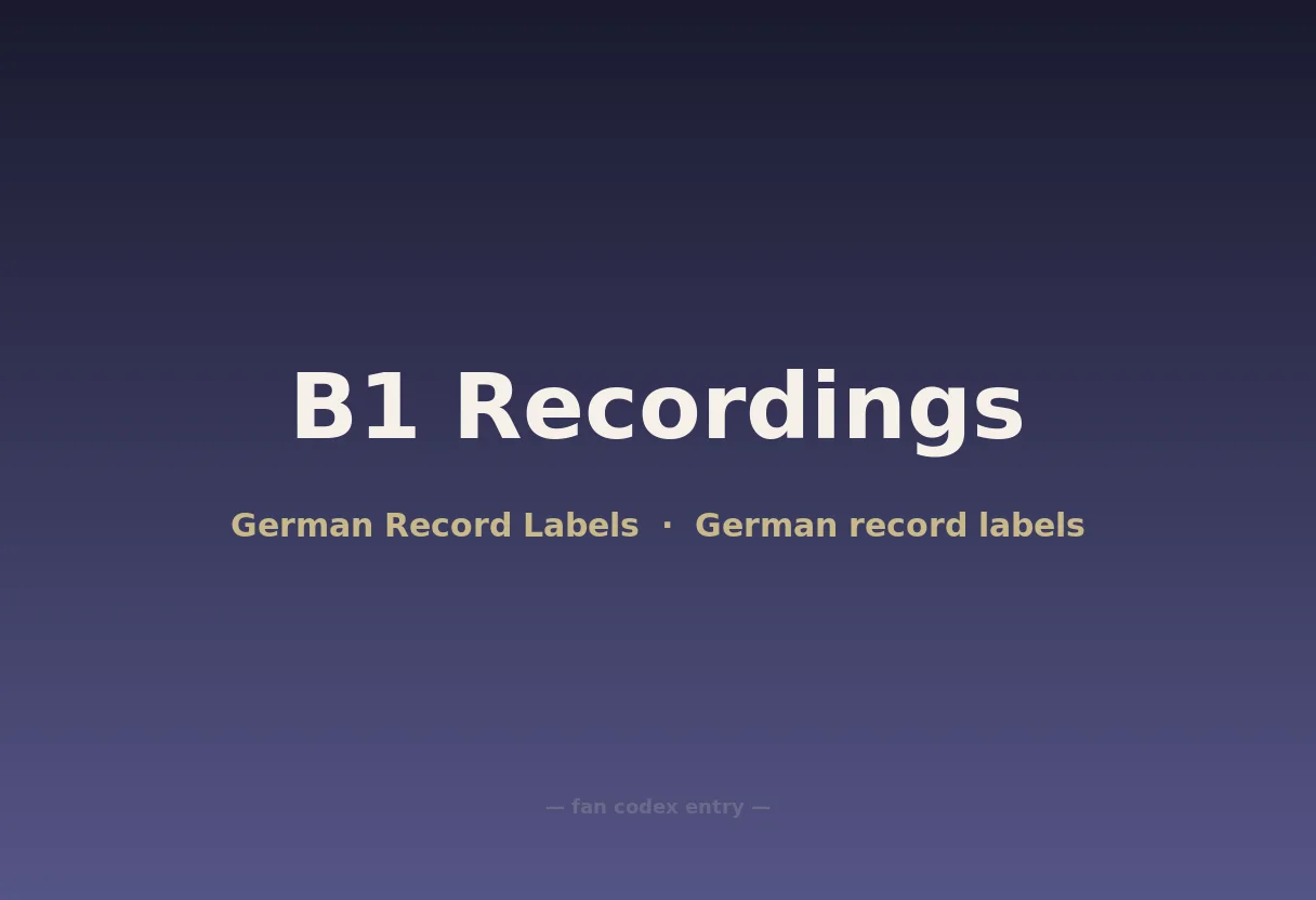 B1 Recordings