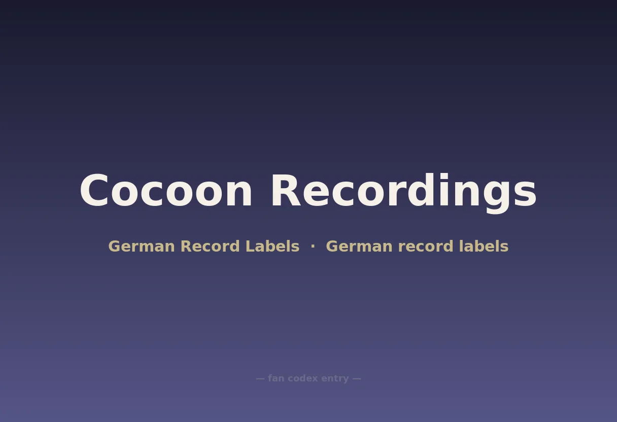 Cocoon Recordings