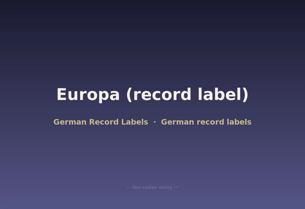 Europa (record label)