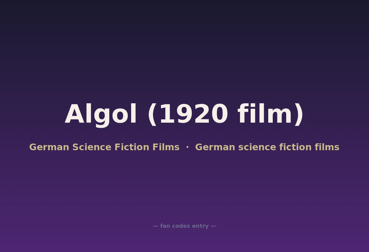 Algol (1920 film)