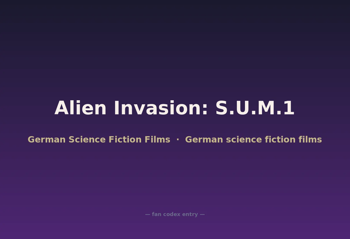Alien Invasion: S.U.M.1