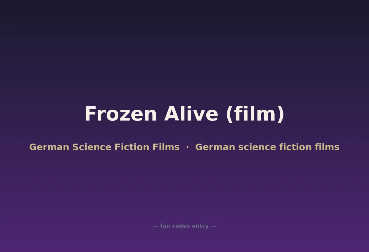 Frozen Alive (film)