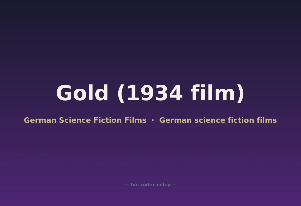 Gold (1934 film)