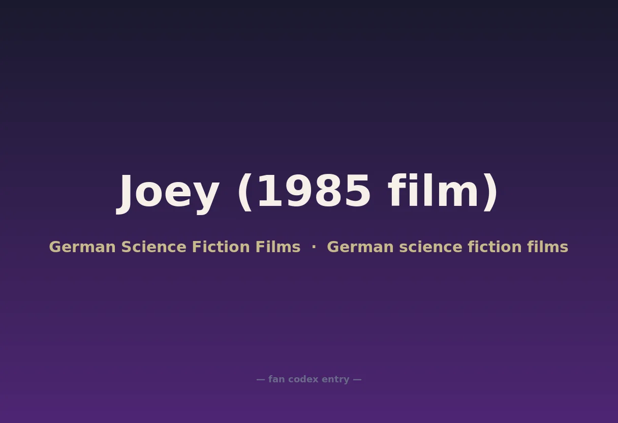 Joey (1985 film)