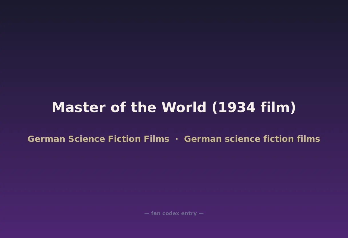 Master of the World (1934 film)