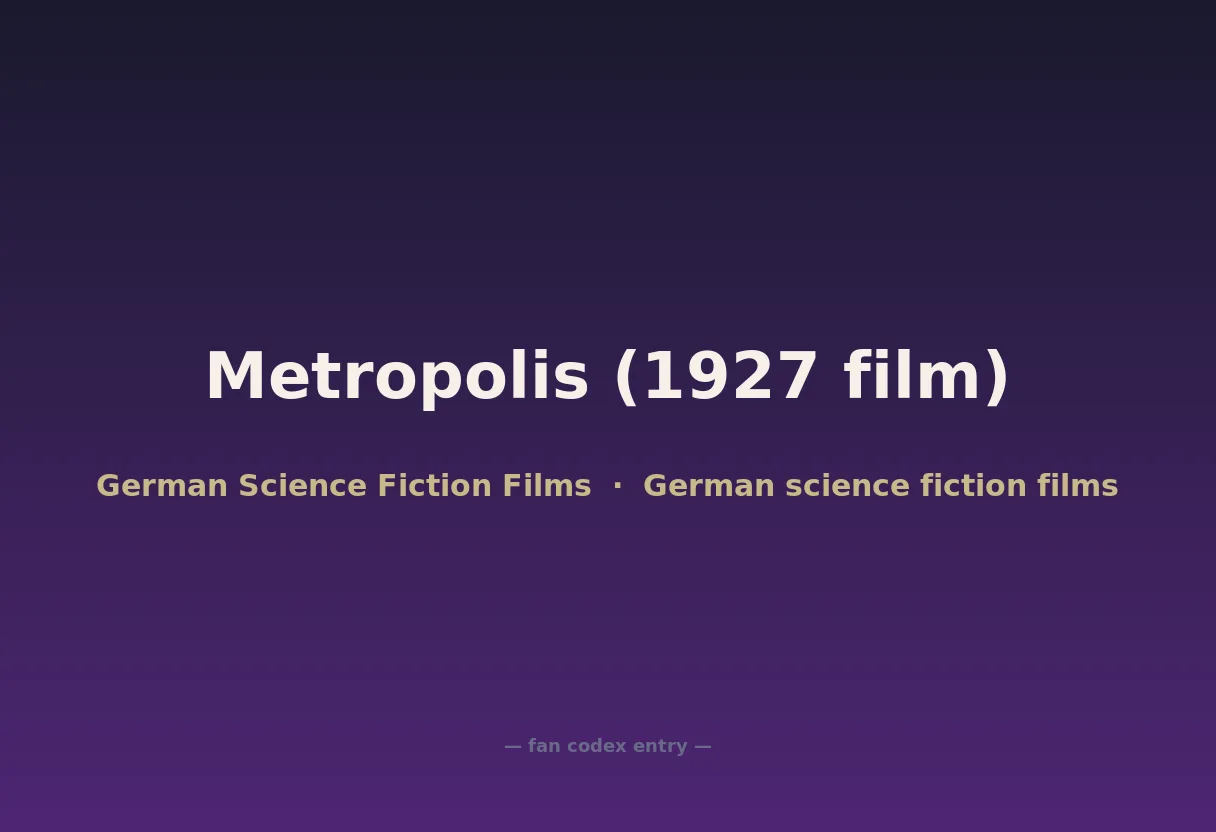 Metropolis (1927 film)